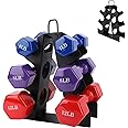 EXBTOKA Weight Rack for Dumbbells(Dumbbells not Included), Compact A-Frame Dumbbell Rack Stand Only, Dumbbell Rack with Handle, for Home Gym Workout