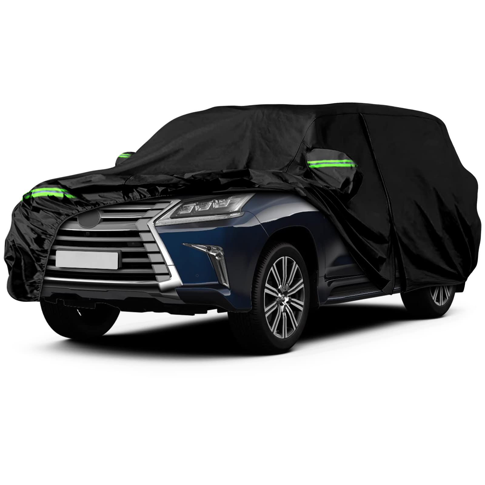 Photo 1 of Waterproof Car Cover Replace for 2008-2025 Lexus LX/Toyota Land Cruiser, 6 Layers All Weather Car Covers with Zipper Door & Windproof Bands for Snow Rain Dust Hail Protection (Land Cruiser)