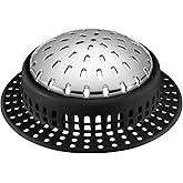Aluvor Shower Drain Hair Catcher, Shower Drain Cover, Bathtub Drain Hair Catcher for Pop-Up & Regular Drains