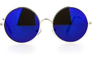 SA106 Boys Kids Size Round Circle Mirrored Mirror Lens Hippie Sunglasses