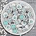 DISTINCTIVS Blue and Silver Sweet 16 Birthday Party Favor Chocolate Kisses Candy Stickers, Sweet Sixteen Stickers - 180 Count