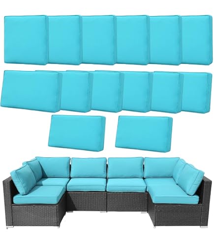Amazon.com: VERASCOT Patio Cushion Covers Replacement Outdoor