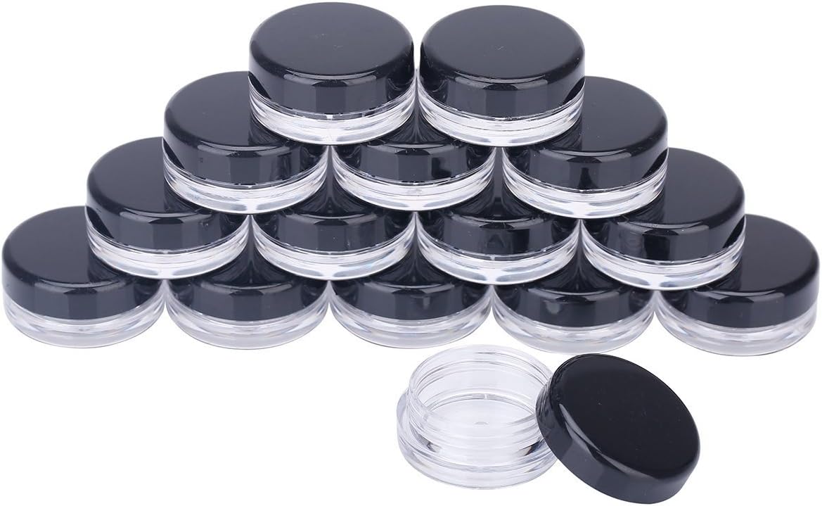 FSSTUD 3g 3ML Empty Plastic Cosmetic Containers Pot Jars With Lids for Creams Sample Makeup Storage 25 Pcs