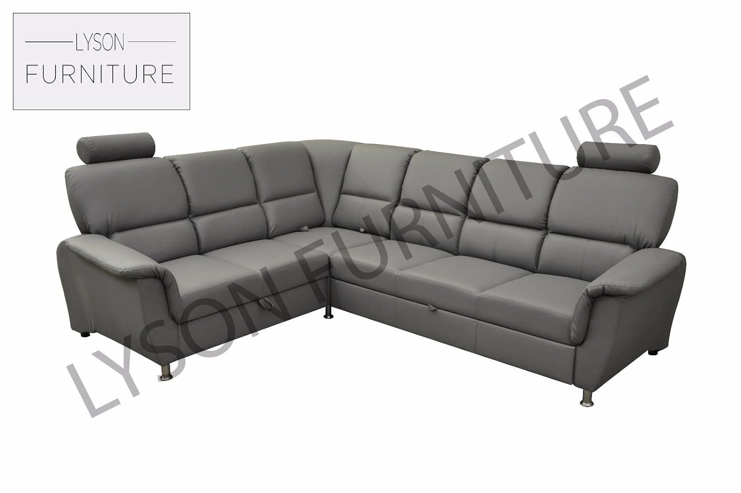 Details About San Diego Corner Sofa Bed With Storage Faux Leather
