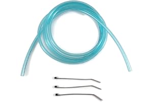 MAX-MOTORSPORTS 6'ft x 1/8" (3.2mm) ID x 1/4" OD Polyurethane Small Carburetor Vent Hose Fuel Line Mx ATV Dirtbike Carb (Clear Aqua Blue)
