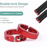 URAQT Bike Handlebar Grips Double Lock Anti-Slip Red view 5