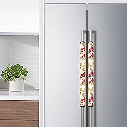 ASQVTIFE Maple Leaves Fridge Door Handle Covers Set