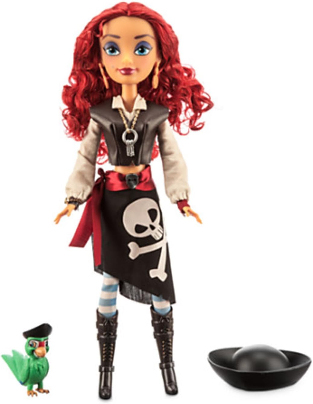 Disney Parks Attractionistas Pearl Pirates of the Caribbean 12 in Doll w Parrot