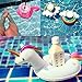 Erlsig Inflatable Drink Holders Summer Water Float Toy 9 Packs Drink Floats Flamingo Unicorn Duck Cup Holders Coasters Pool Party and Kids Bath Toys