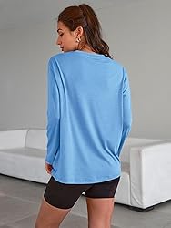 Trendy Queen Womens Oversized Long Sleeve T Shirts