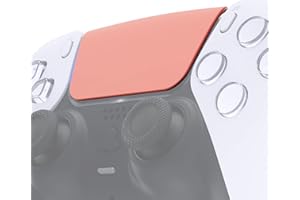 eXtremeRate Coral Soft Touch Replacement Touchpad Cover Compatible with ps5 Controller BDM-010 020 030 040 050, Custom Part T