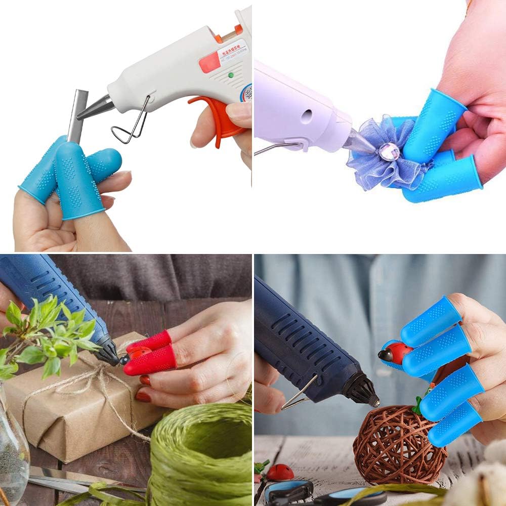 10PCS Silicone Finger Protectors Hot Glue Gun Finger Guards for Sewing Wax, Gardening, Adhesives, Scrapbooking, Needlework - Image 5