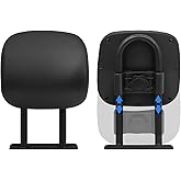 Mokuo Adjustable Motorcycle Rear Backrest Driver Backrest in Soft Sponge Material Compatible with Chinese GY6 Scooter