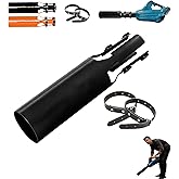Leaf Blower Air Booster,Universal Leaf Blower Nozzle Attachment – Cordless Air Booster for 2-4 Inch Blower Tubes, Effortless Installation Airflow Accelerator for Yard Cleanup
