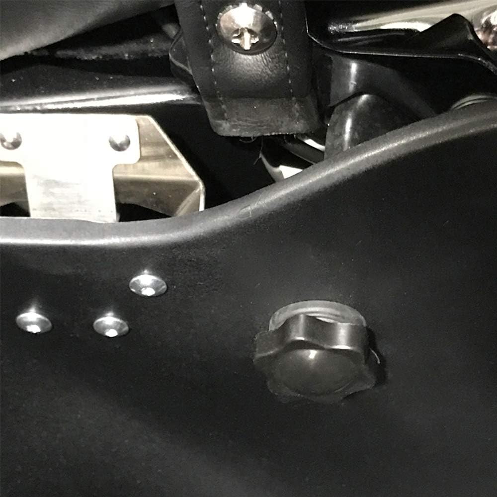 Amazicha Theft Deterrent Saddlebag Locks Saddle bag Mounting Screw Bolt Black for Harley Davidson Touring Road Electra Street Glide 1988-2020: Automotive