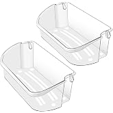 2 PACK Upgraded 240356402 Refrigerator Door Bin Replacement (Length 15.38") | Fits for Frigi.daire Refrigerator Door Shelf Parts LFSS2612TF0 LFSS2612TE0 FFSS2615TE0 Door Shelf Shelves By AMI PARTS