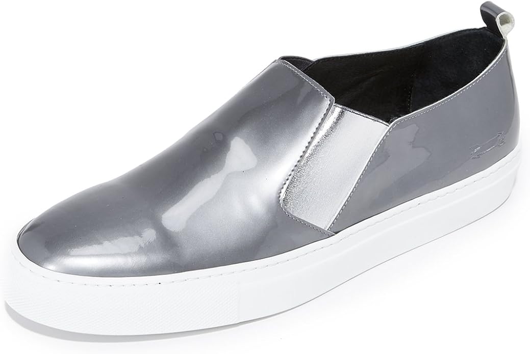 metallic slip ons