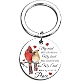Lelekdo Cardinal Keychain Sympathy Gifts for Loss of Loved One Grief Bereavement Gift for Loss of Father Mother Daughter Son Memorial Present