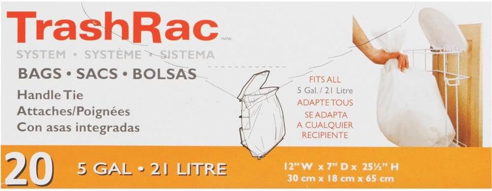 Sunbeam Trash Bag 5 Gal. 0.95mil 20 Bags / Box