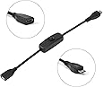 LoveRPi MicroUSB Push On Off Power Switch Cable for Raspberry Pi (Female to Male)