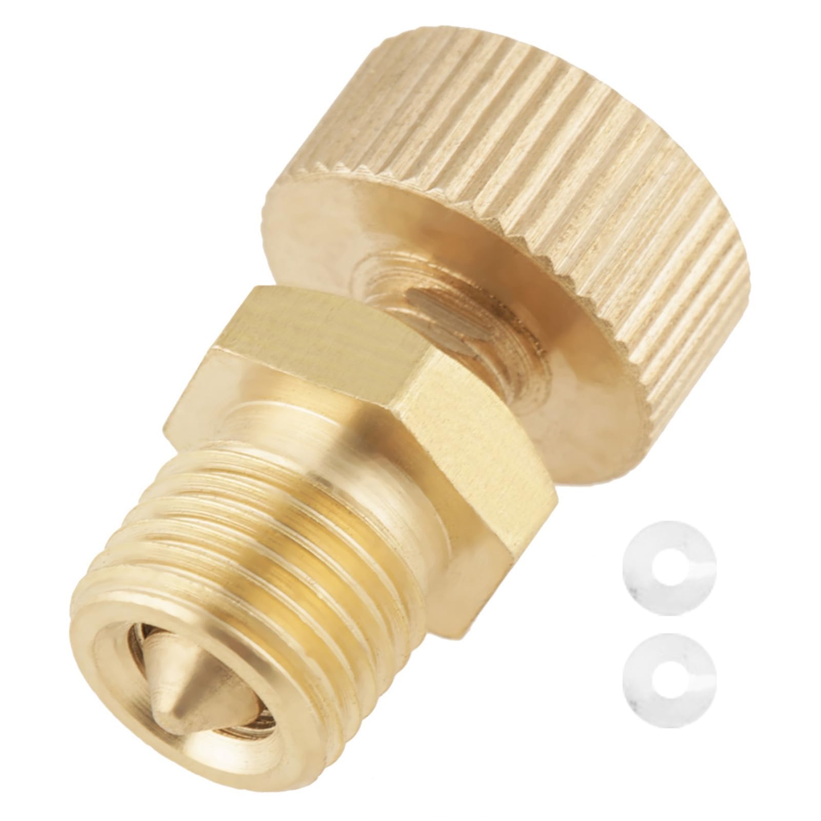 Oumefar 1pcs Air Bleed Valve Screw Brass Knob Bleeder Electric air pump vent tool for High Pressure Pump Screw Replacement Accessories