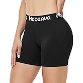 Moozava Women's Volleyball Shorts - 3"/5"/8" Compression Spandex Shorts for Biker Workout Yoga Athletic Running Cheer Dance