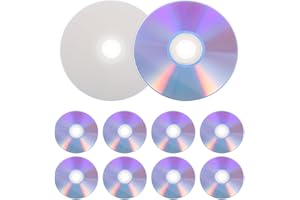 DIYEAH 10Pcs Blank DVD-R Discs 4.72In Writable Archival Media for Video Storage Music Phone Recording Backup Compatible with 