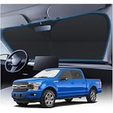 KUST Windshield Sun Shade for 2015-2026 Ford F150 Accessories (Lariat, Raptor, King Ranch) Pickup Truck Custom Fit Window Shade 4 Layers Foldable Sun Visor Protector Blocks UV Rays Keep Car Cooler