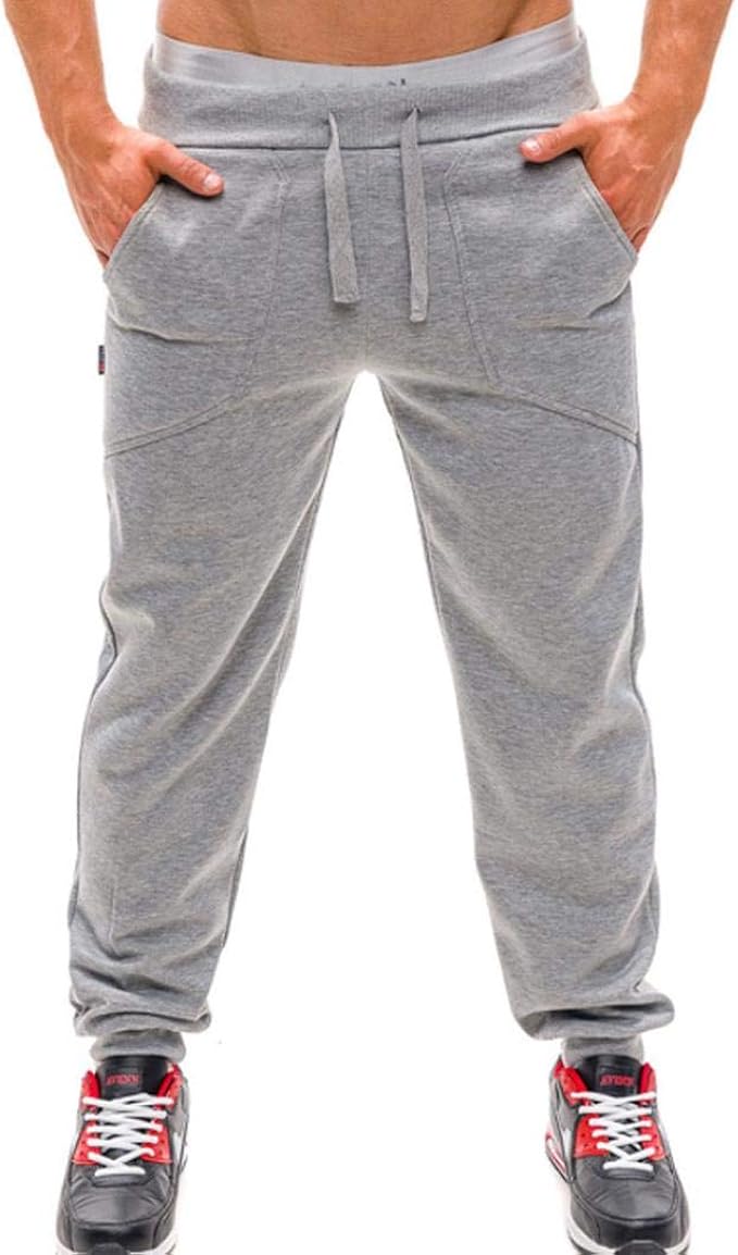 Amazon Hanaturu ハナツル ジャージ メンズ ロングパンツ 美脚 無地 ダンス スポーツ メンズズボン メンズファッション チノパン パンツ カジュアル ジョガーパンツ トレーニング スウェット フィットネス トレーニング ロングパンツ 通販