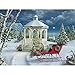 Bits and Pieces - 300 Piece Jigsaw Puzzle for Adults - Season of Peace - 300 pc Christmas Winter Holiday Sleigh Jigsaw by Artist Alan Giana