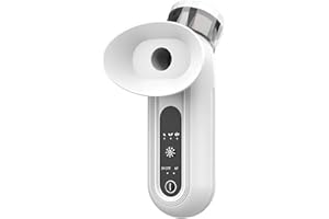 VUYSUYVY 2025NEW Eye Steamer, Steam Therapy Wand, Nano Eye Mist Steam Sprayer for Relief Dry Eye, Heated Eye Treatment, Portable Eye Steamer Moisturizer Soother, Mini Rechargeable Eye Mist Sprayer, White