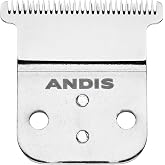 Andis Carbon Stainless Steel Replacement T-Blade &ndash; Fits D-8 &amp; Slimline Pro Li Trimmers, Deep Tooth, Zero Gap Precision, Professional Detail Performance