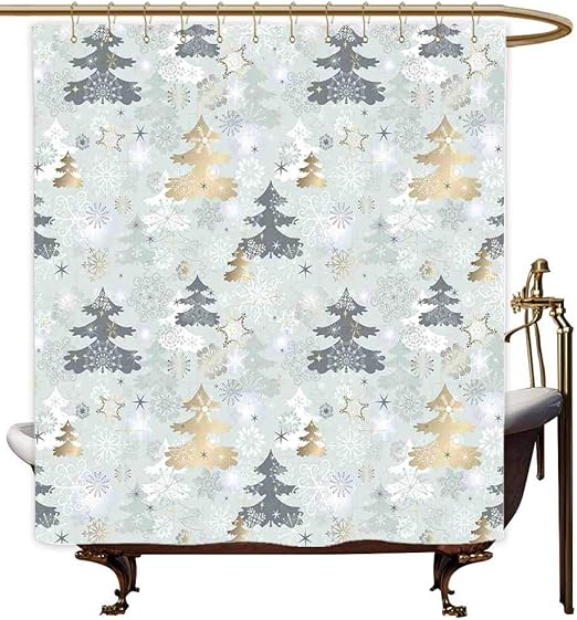Amazon Com Shower Curtains For Bathroom Peach Color Christmas