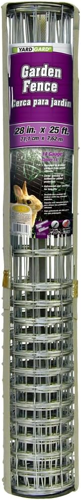 YARDGARD 308374A Garden Rabbit Fence 28 Inch x 25 Foot, Silver