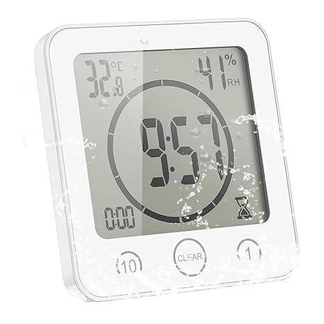 Sunsbell Reloj Digital Pared del Baño, Reloj Ducha, Reloj de Pared con