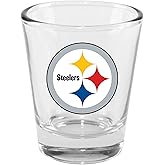 The Memory Company Licensed NFL 2oz Collector Shot Glass, Pittsburgh Steelers
