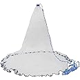 SING F LTD Fishing Cast Net Dia 10Ft/3M Easy Hand Throw Fishing Bait Net 5/8 Inch Nylon Mesh with Sinker Bottom for Fishing Equipment