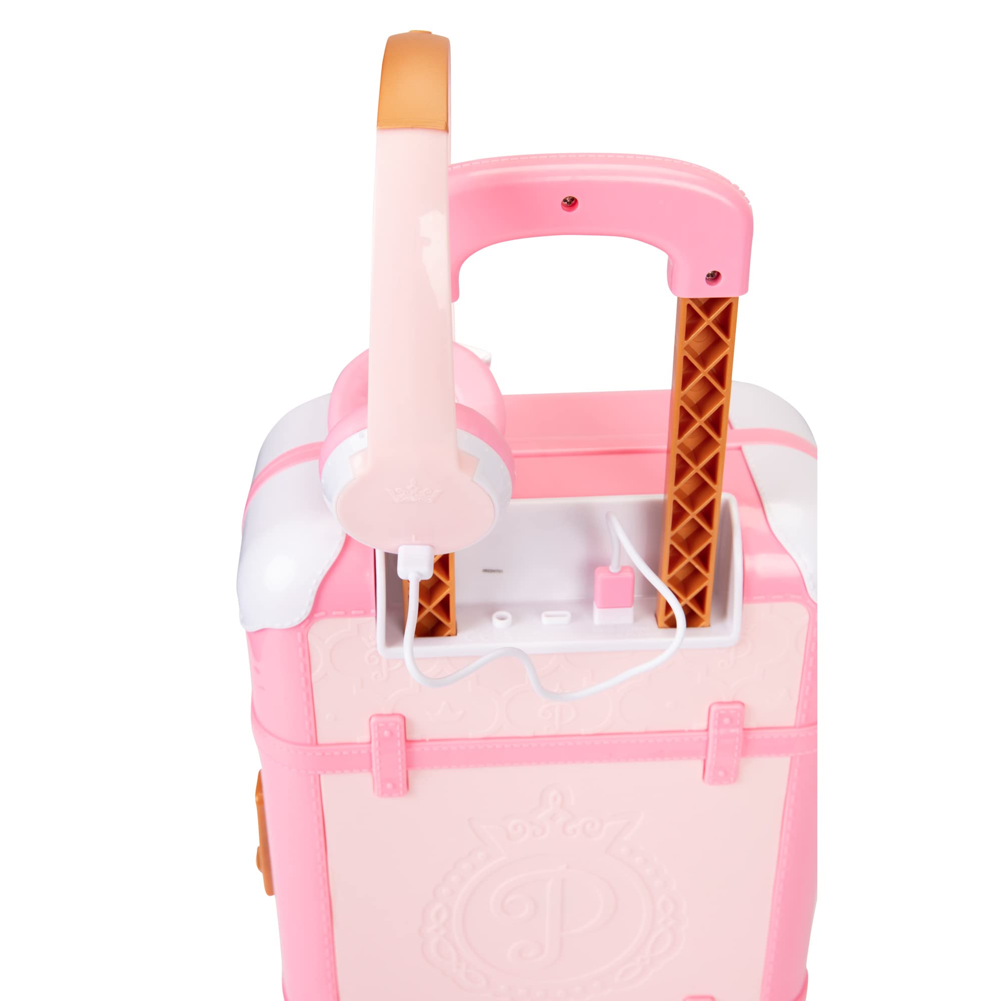 Disney Princess Travel Suitcase Play Set for Girls with Luggage Tag Style Collection, 14 Pretend Play Accessories Pieces Including Travel Passport! for Ages 3+