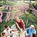 50 Pieces Breast Cancer Awareness Pink Paper Ribbon Breast Awareness Cutouts Breast Support Pink Cards Pink Wooden Clips and Pink Ribbon