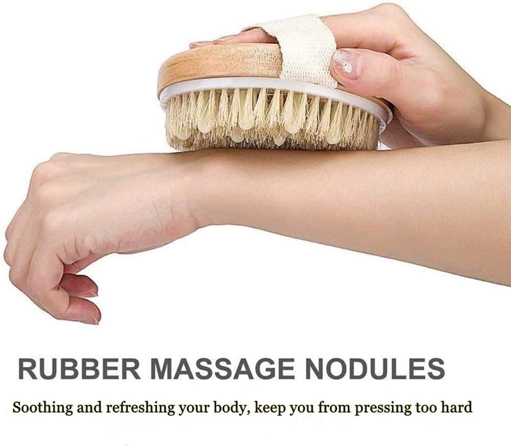 Dry Brushing Body Brush, Physical Exfoliating Scrubber, Lymphatic Drainage Massager Brush, Cellulite Remover Brushes - Image 5