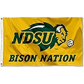 NDSU Bison Large Bison Nation 3x5 College Flag