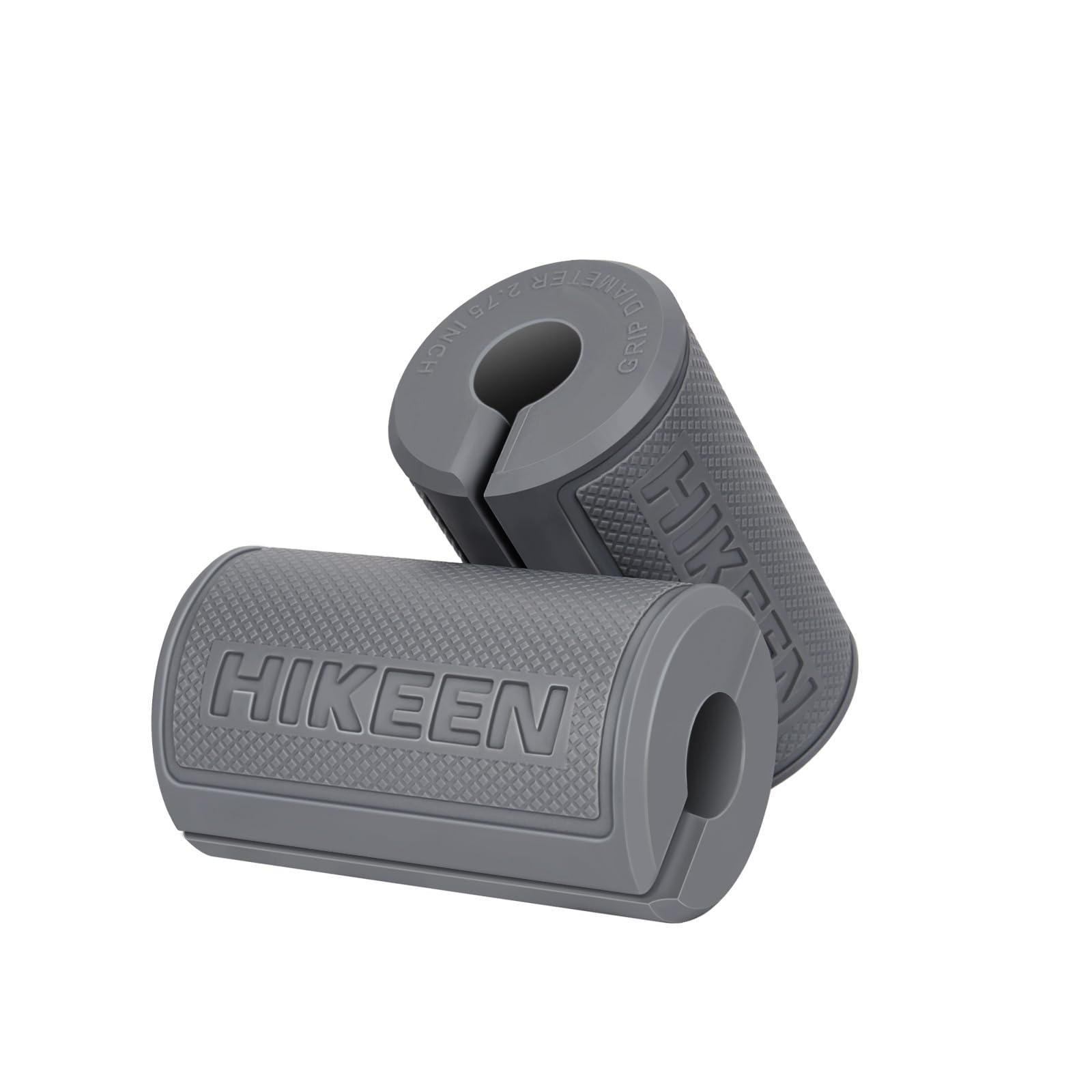 Photo 1 of Hikeen Thick Bar Dumbbell Grips, Non Slip Hard Rubber Barbell Grips for Weight Lifting, Muscle Building - 2.75" Outer Diameter