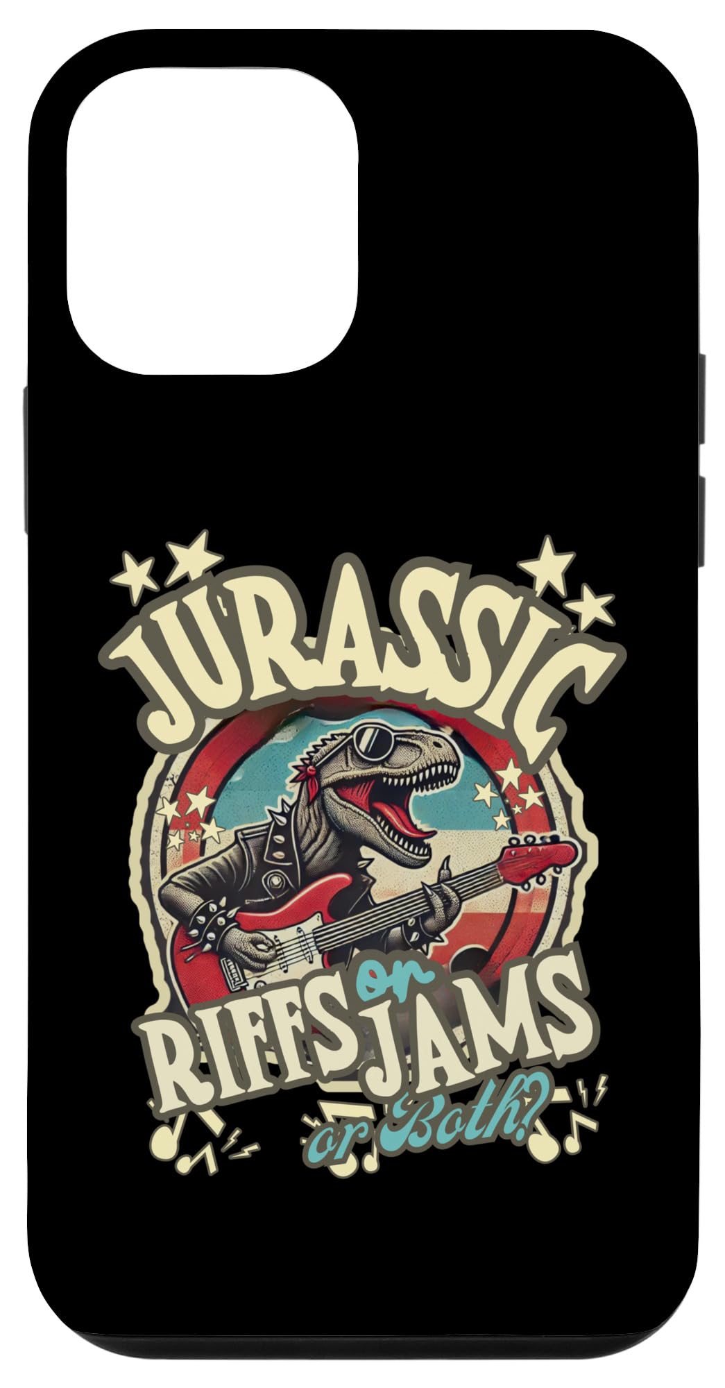 iPhone 12 mini JURASSIC RIFFS or JAMS or Both funny cool music lover design Case