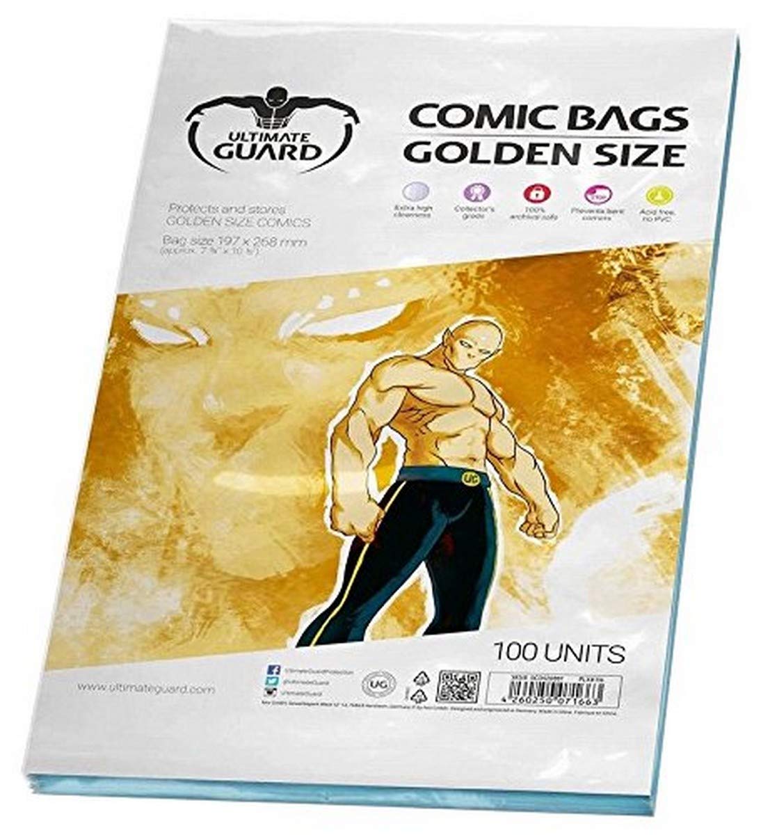 Comic Bags (Golden Size, Pack of 100)