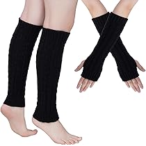 【MORE THAN BLACK】SWEAT LEG WARMER yeabwps Leg Warmers Arm Warmers Knee Warmers 2Pcs Include