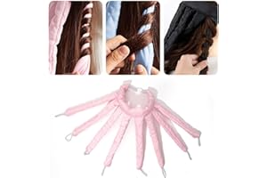 YIXIPAZH Hair Curler Headband Heatless Hair Curlers, No Heat Curling Rod Headband, Adjustable Overnight Curlers, Portable, Reusable, 1 Count (Pink)