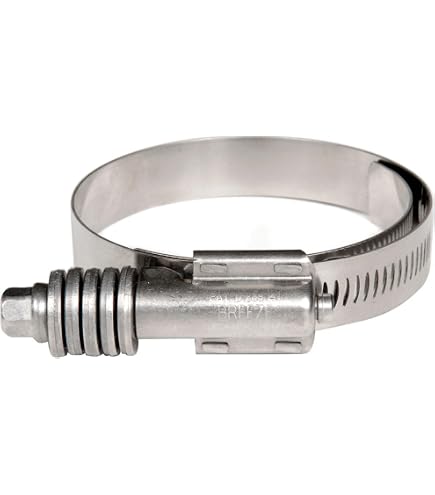 10 Pack Breeze Constant-Torque Liner Clamps - Stainless Steel, 46-70mm Range