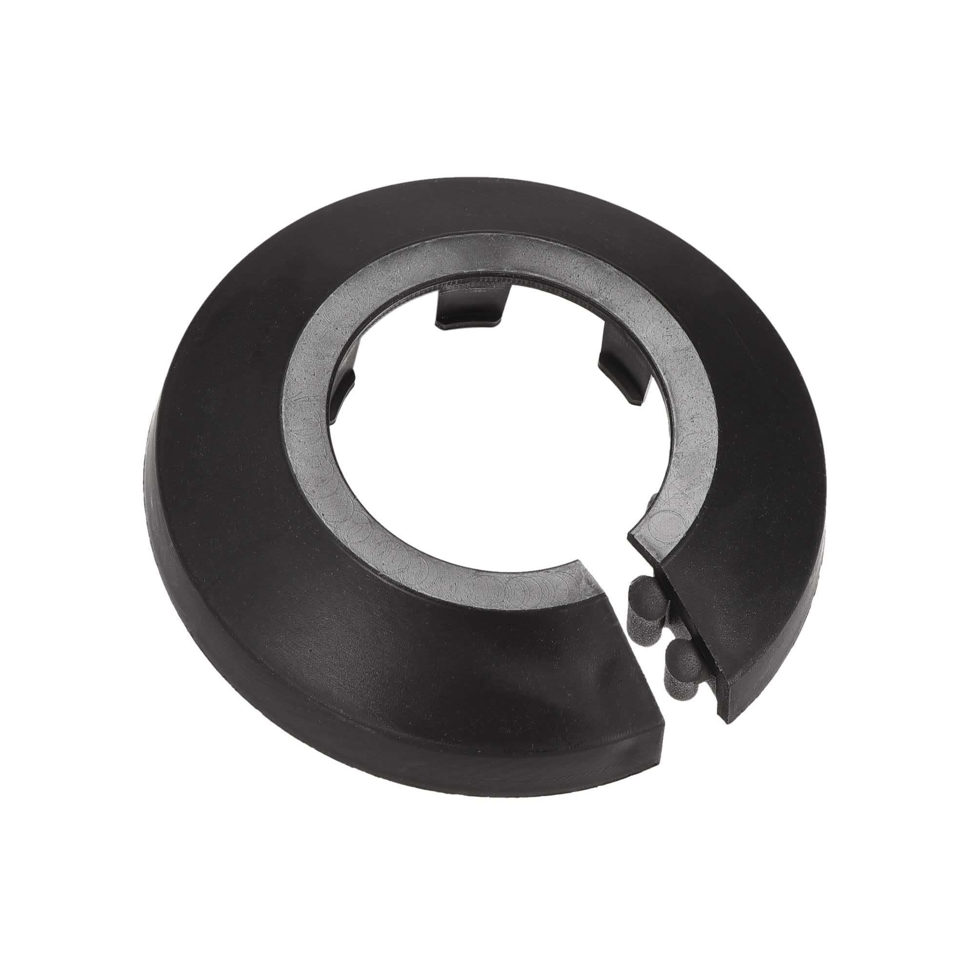 sourcing map Pipe Cover Decoration, 25mm PP Plastic Escutcheon Water Pipe Drain Line Cover Black 10pcs