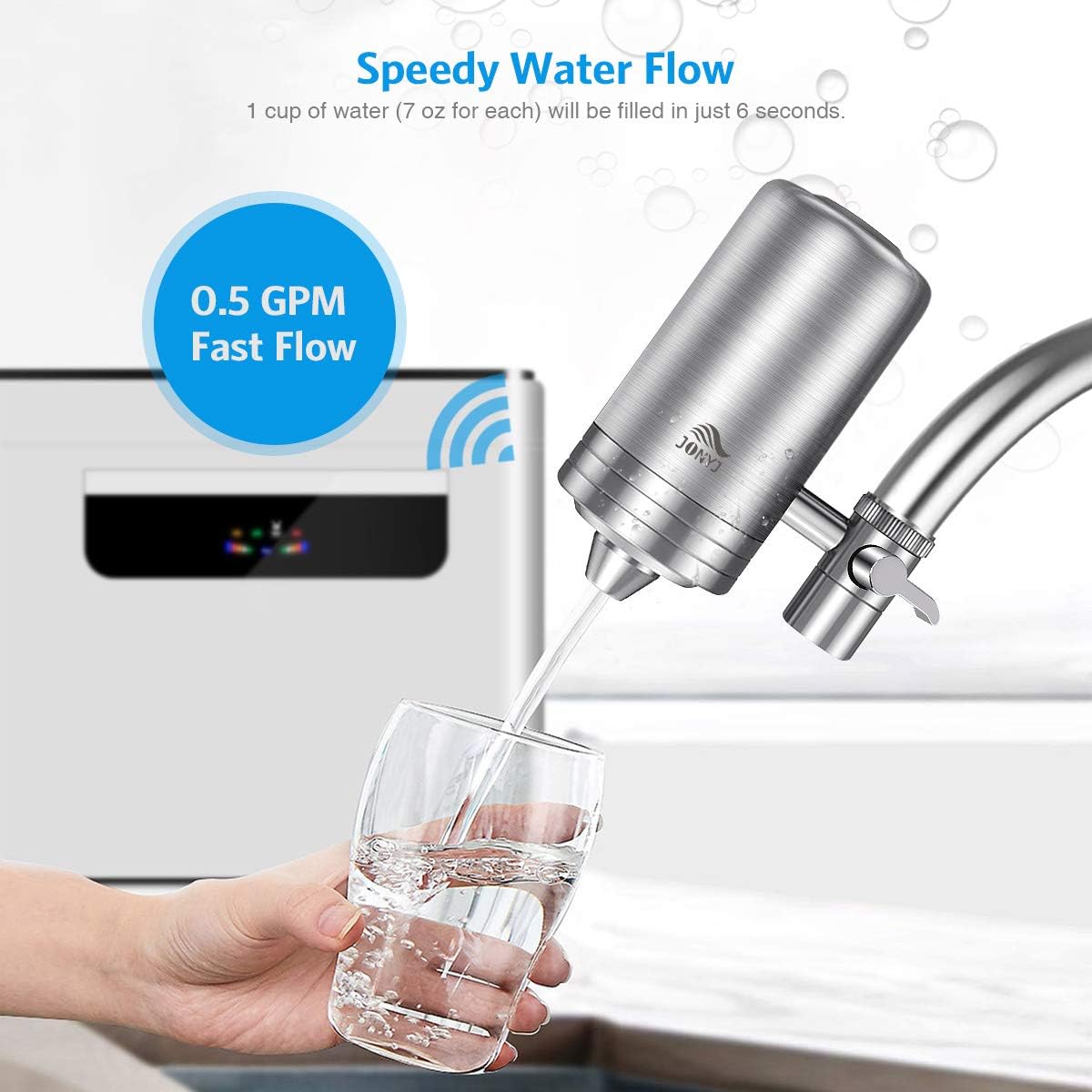 JONYJ Replacement Filters for UF Faucet Filtration System, Reduces Chlorine and More, Last Up to 3 Months: Home & Kitchen