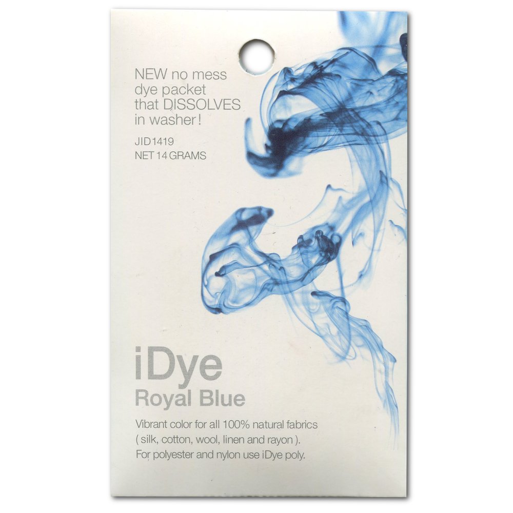 Jacquard iDYE Fabric Dye Royal Blue for Natural Textile Fibres 14g No Mess Packet